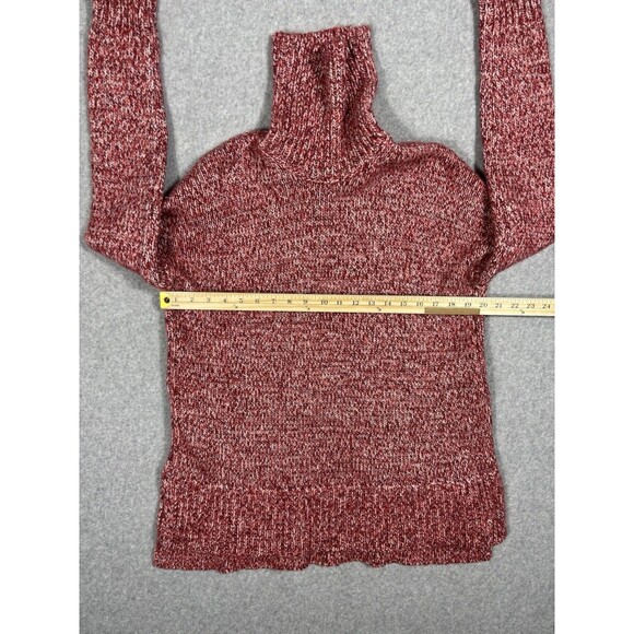 J. Crew Women's Sweater Roll Turtle Neck Marled Rag Wool Blend Pullover Size S - Picture 3 of 7